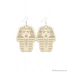 Boucles_d_oreilles_bois_pharaon_toutankhamon - Afro Locks Shop