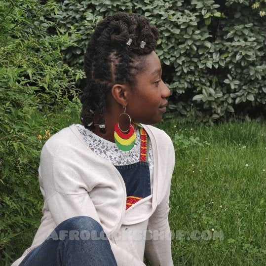 Boucles d'oreilles rasta mood bijou reggae