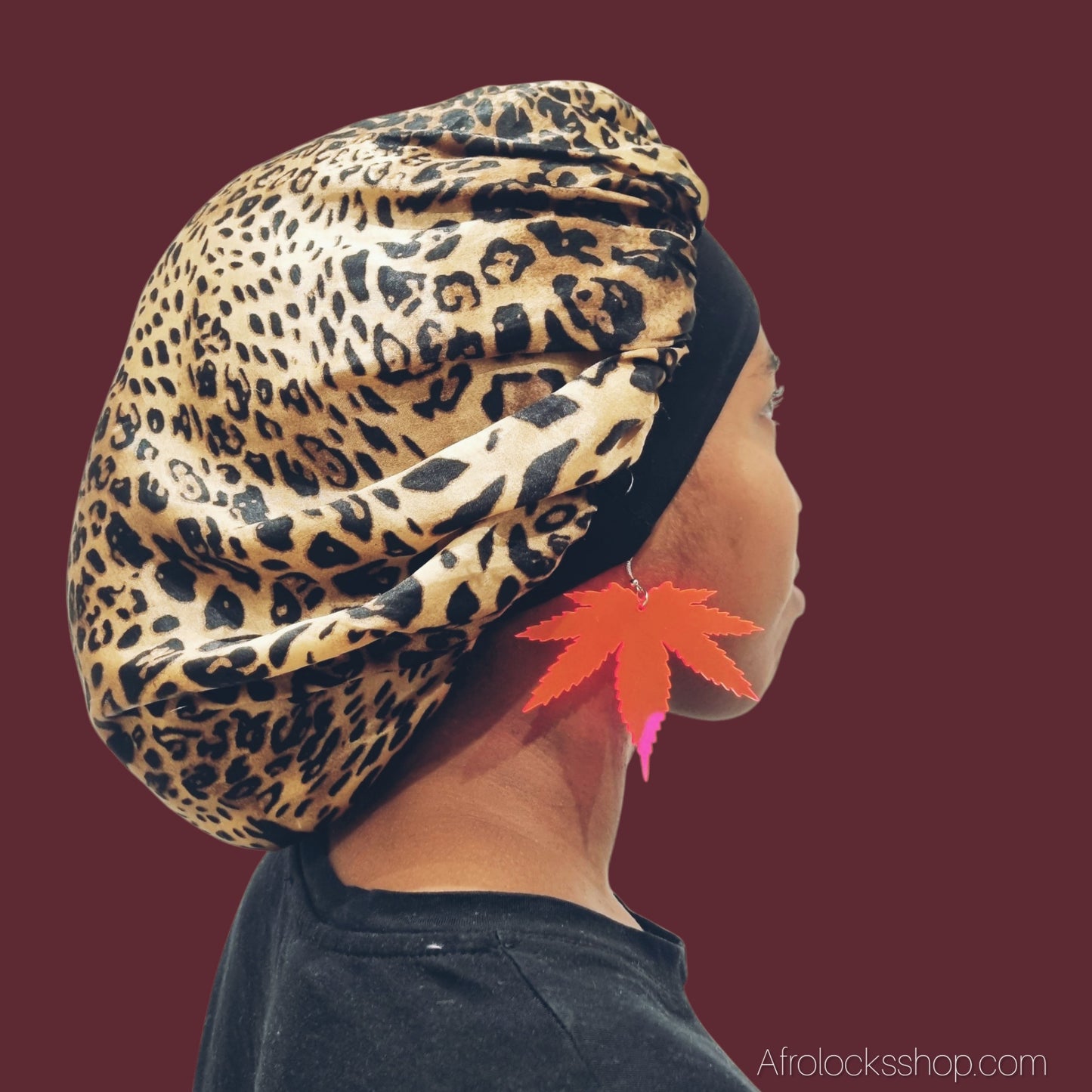 Boucles d’oreilles feuilles roses fluo – XXL 10 cm – Ultra légères – Look festival / soirée ✨