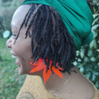 Boucles_d_oreilles_feuilles_roses_fluo_XXL_10_cm_Ultra_l_g_res_Look_festival_soir_e_9 - Afro Locks Shop