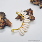 Boucles_d_oreilles_manchette_cauris_ear_cuff_01 - Afro Locks Shop