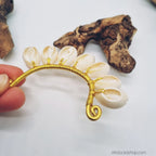 Boucles_d_oreilles_manchette_cauris_ear_cuff_02 - Afro Locks Shop