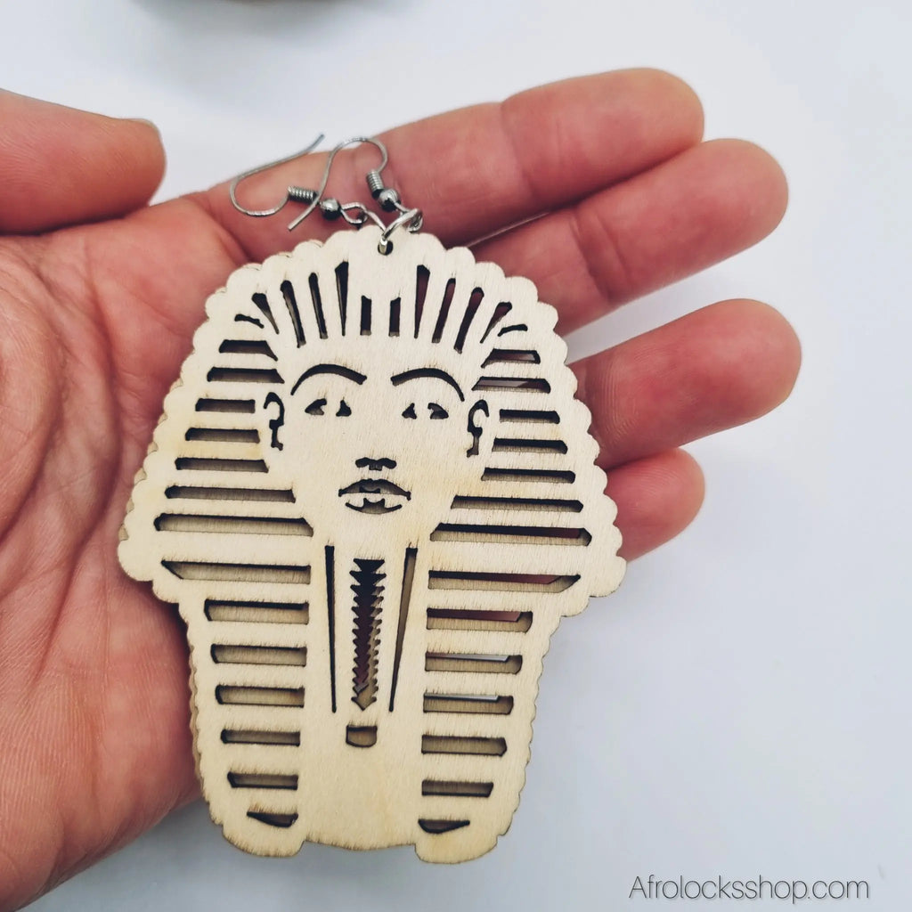 Boucles_d_oreilles_pharaon_en_bois_4 - Afro Locks Shop