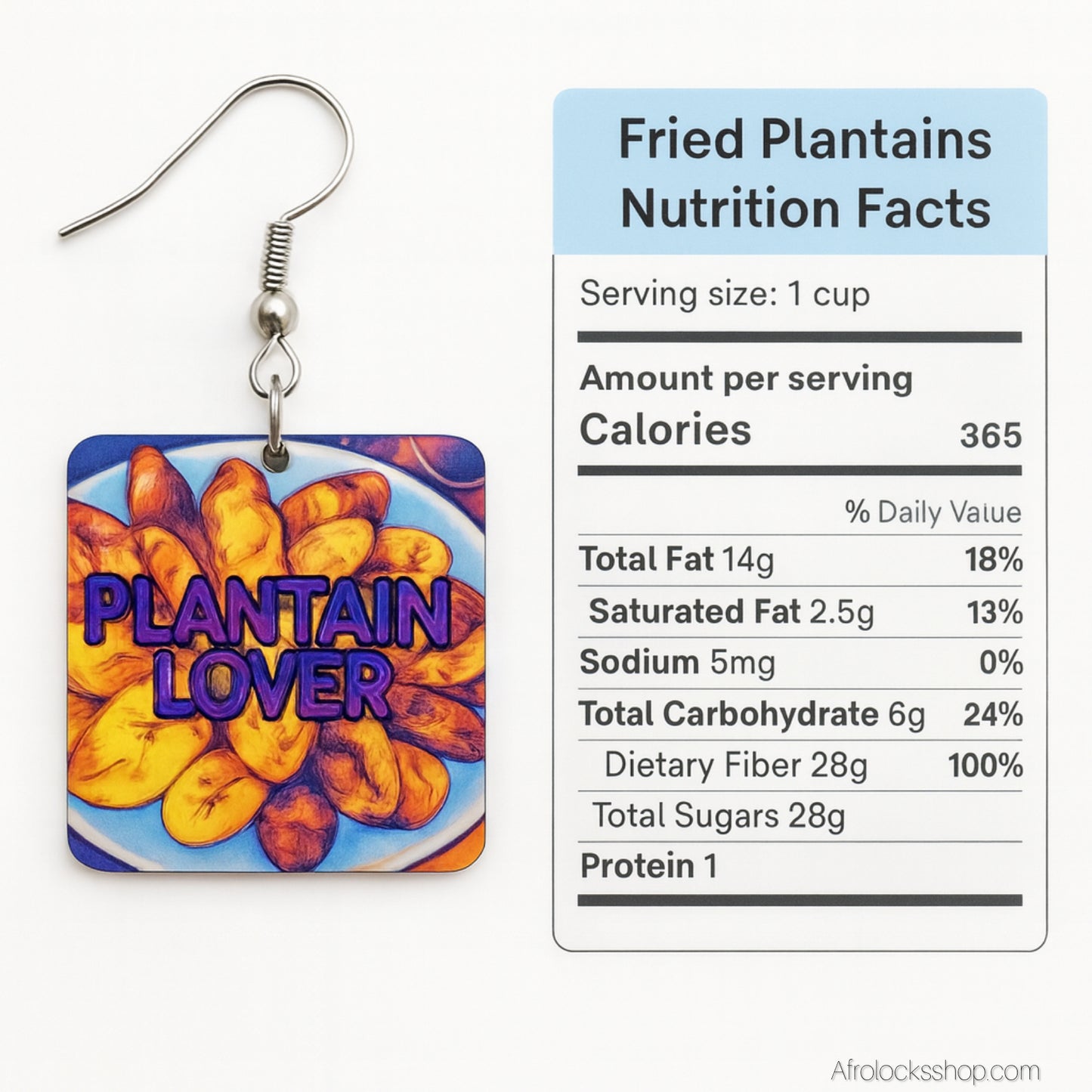 Boucles d’oreilles « Plantain Lover » – grand format 5×6 cm (bois & métal)