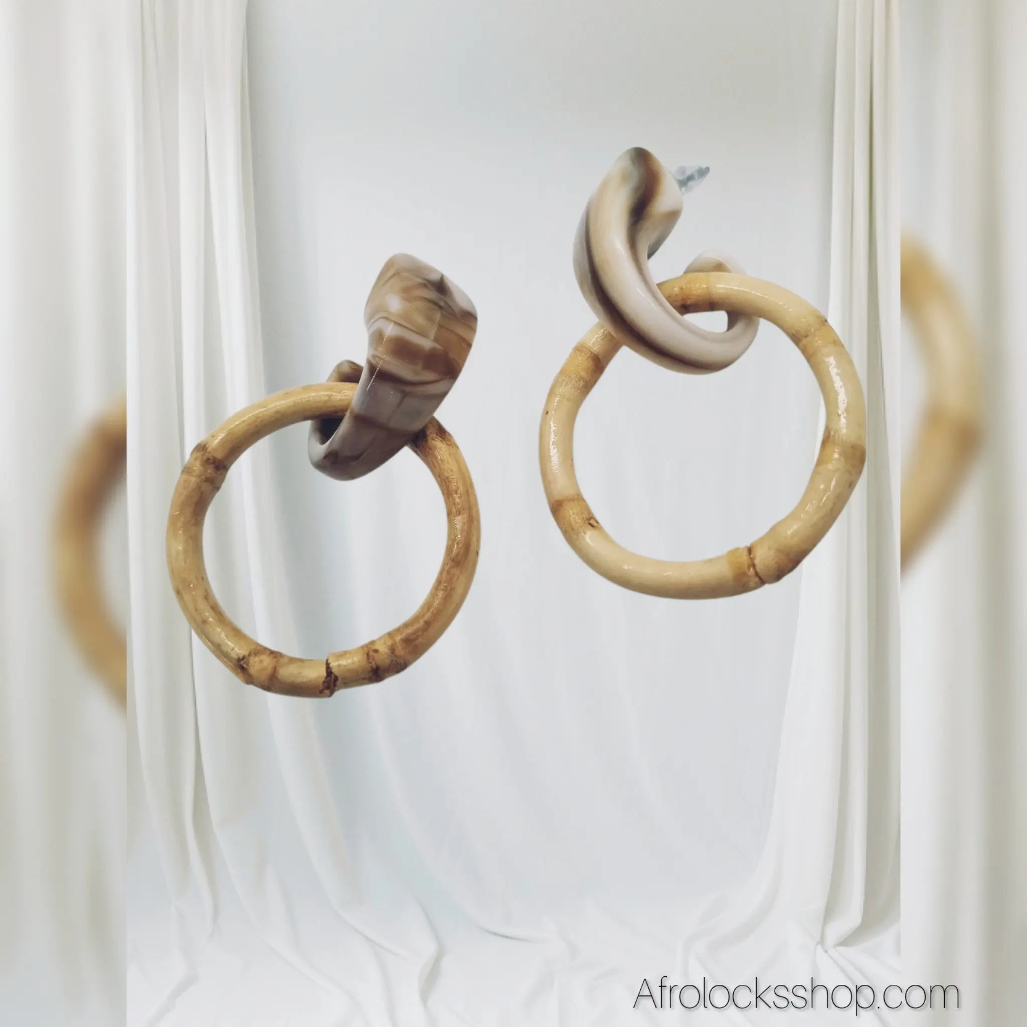 Bouclesd_oreillesbambouetacrylique1 - Afro Locks Shop