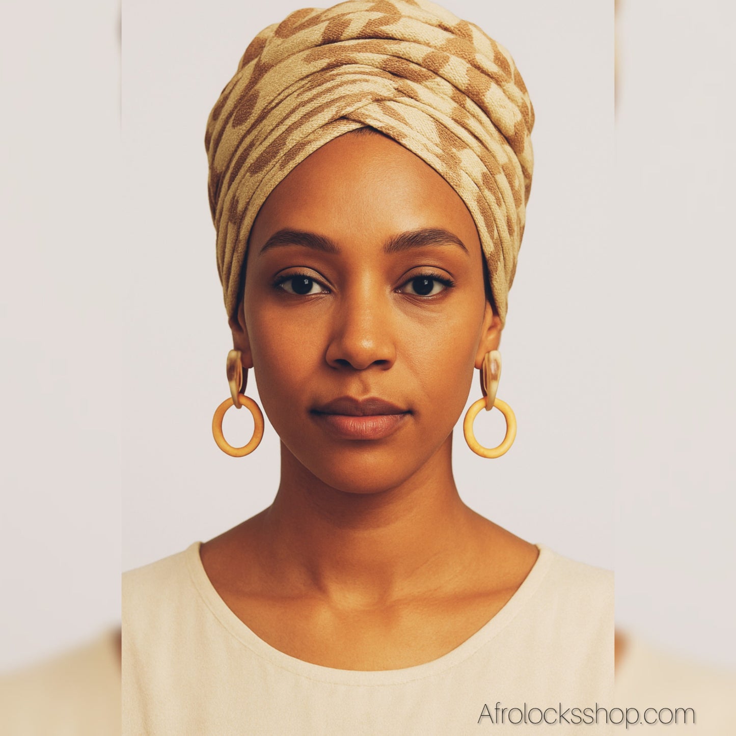 Boucles d’oreilles bambou & acrylique – créoles légères (fait main)