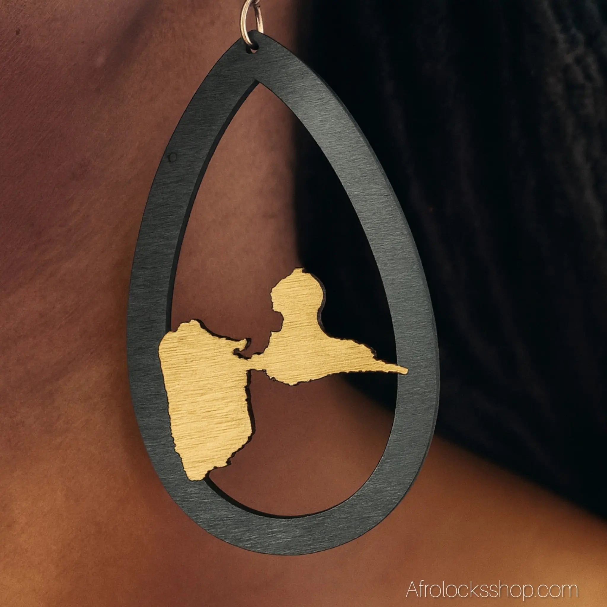 Bouclesd_oreillesenboisGuadeloupeMartinique3 - Afro Locks Shop