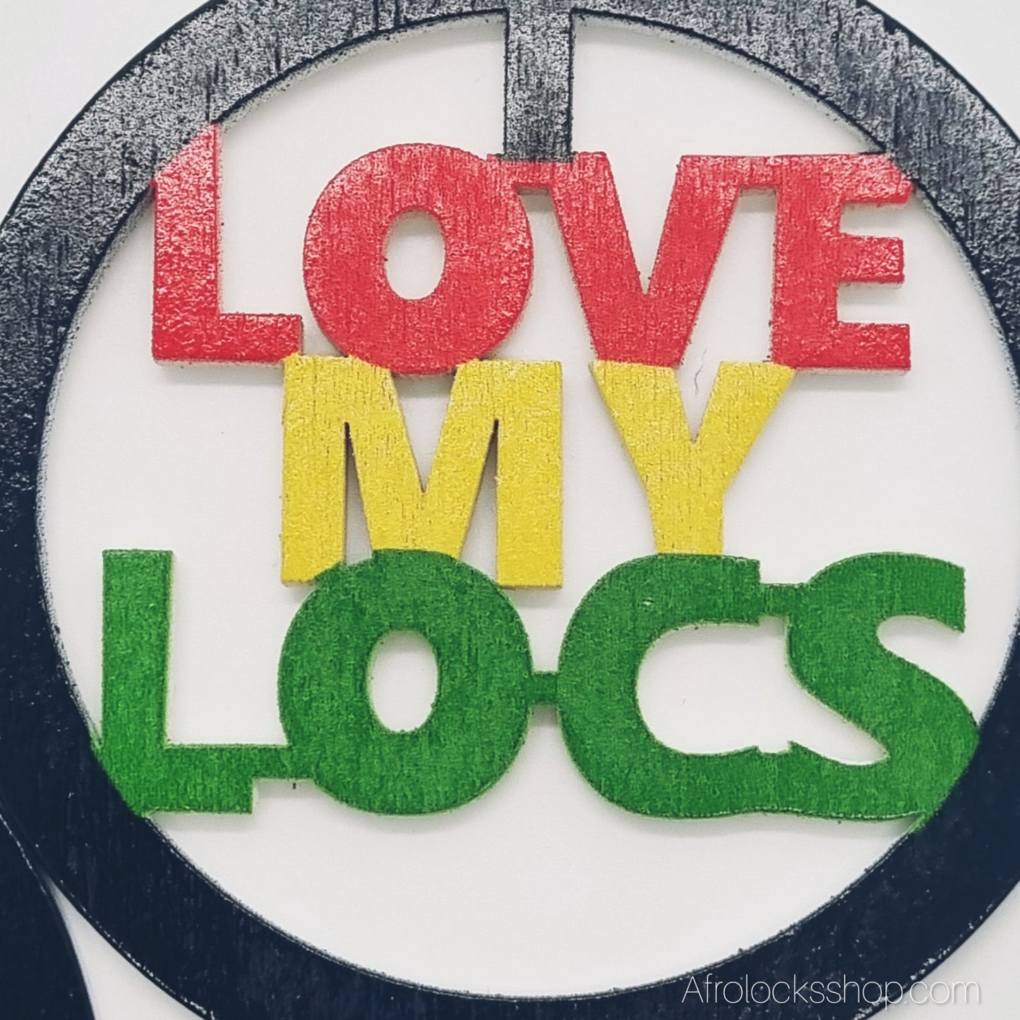 Boucles d’oreilles LOVE MY LOCS – Statement rasta