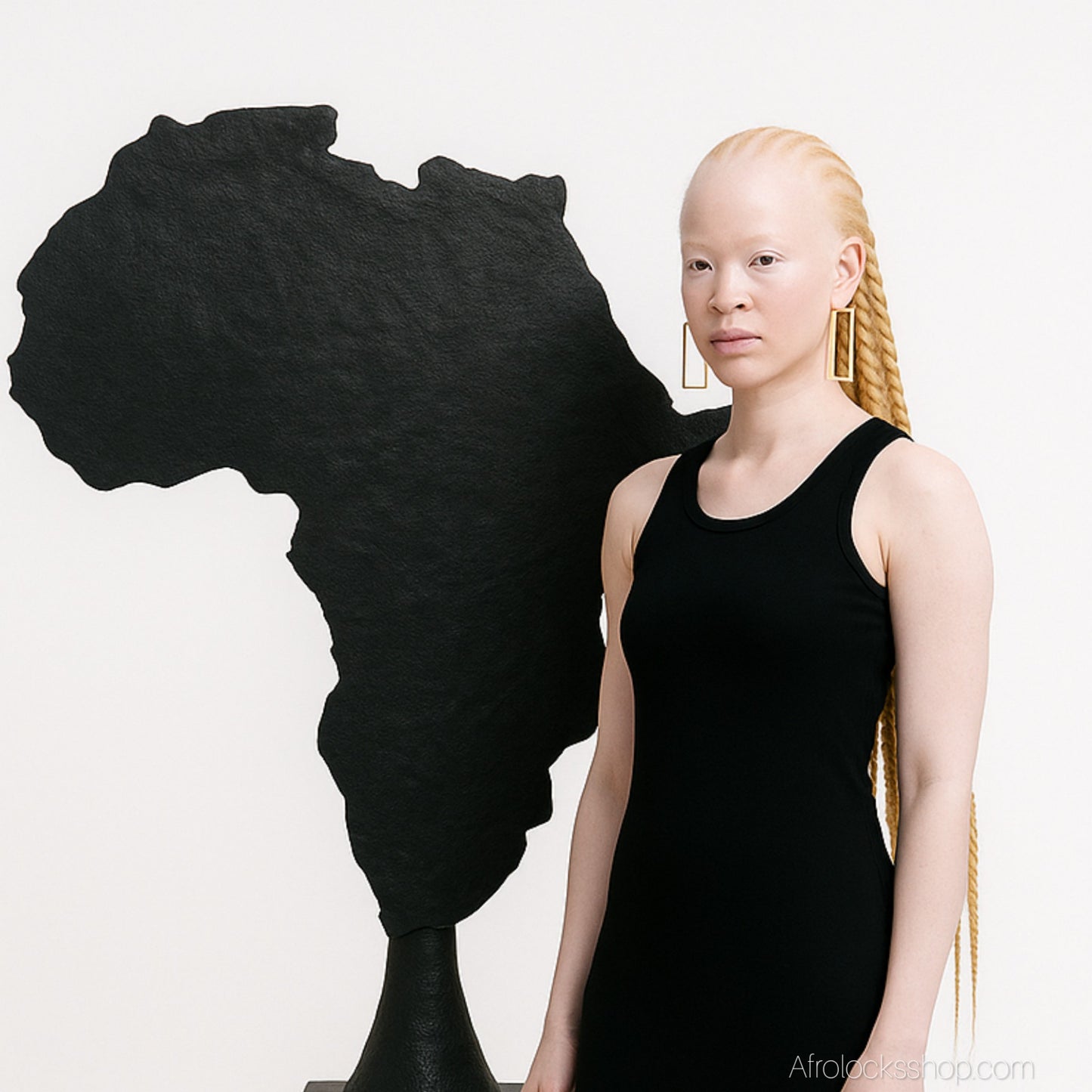 Boucles d’oreilles rectangles 7 cm – Acier inoxydable doré ✨