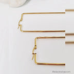 Bouclesd_oreillesrectangle7cmacierinoxdore8 - Afro Locks Shop