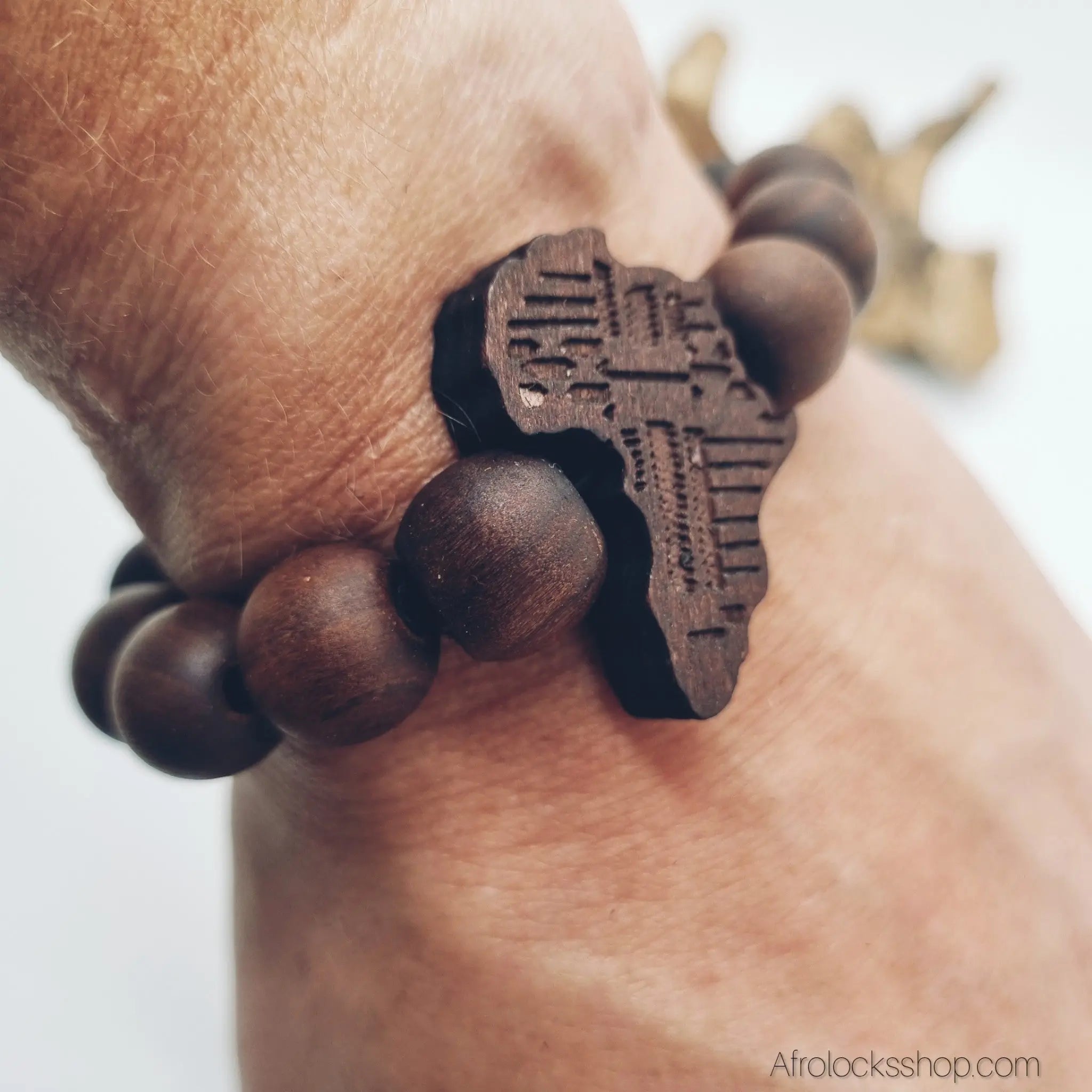 Bracelet_Afrique_en_perles_bois_01 - Afro Locks Shop