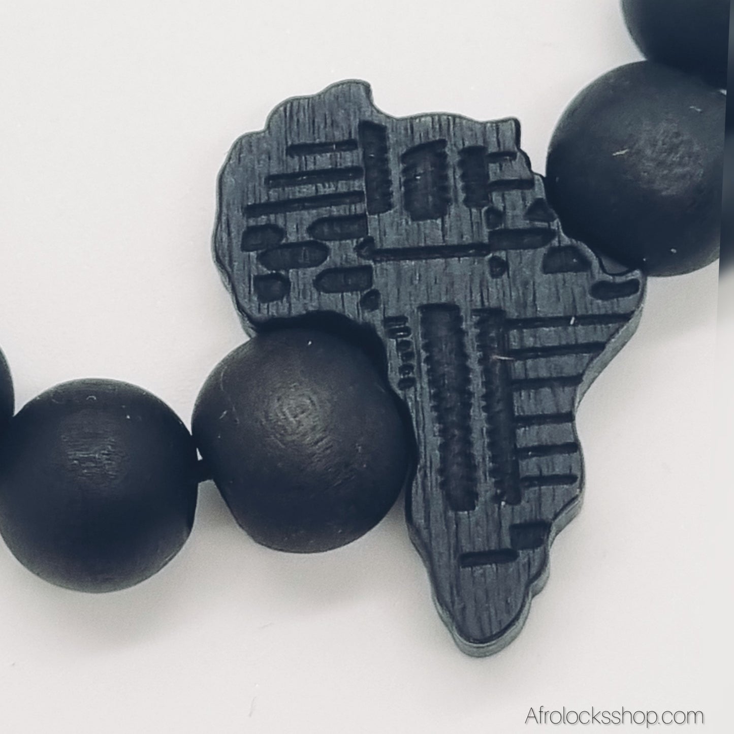 Bracelet en bois Afrique 🌍 – perles naturelles, élastique, unisexe (3 coloris)