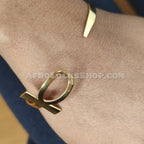 Bracelet_Ankh_jonc_dor_en_acier_inox_316L_rigide_ajustable_2 - Afro Locks Shop