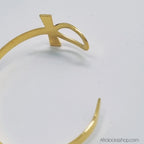 Bracelet_ankh_jonc_dore_acier_inox_6 - Afro Locks Shop