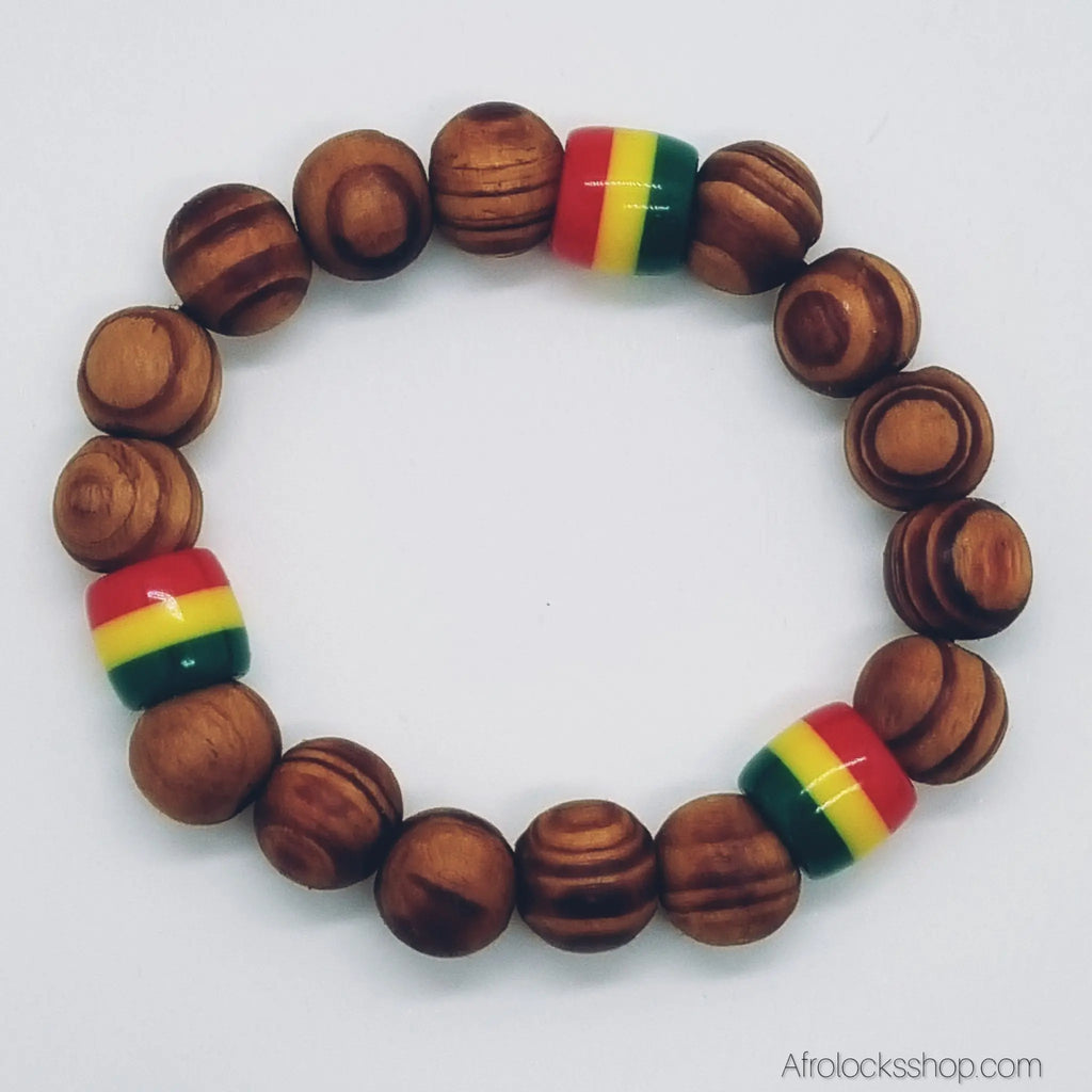Bracelet_perles_rasta_elastique_04 - Afro Locks Shop