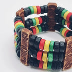 Bracelet_rasta_en_perles_de_bois_6 - Afro Locks Shop