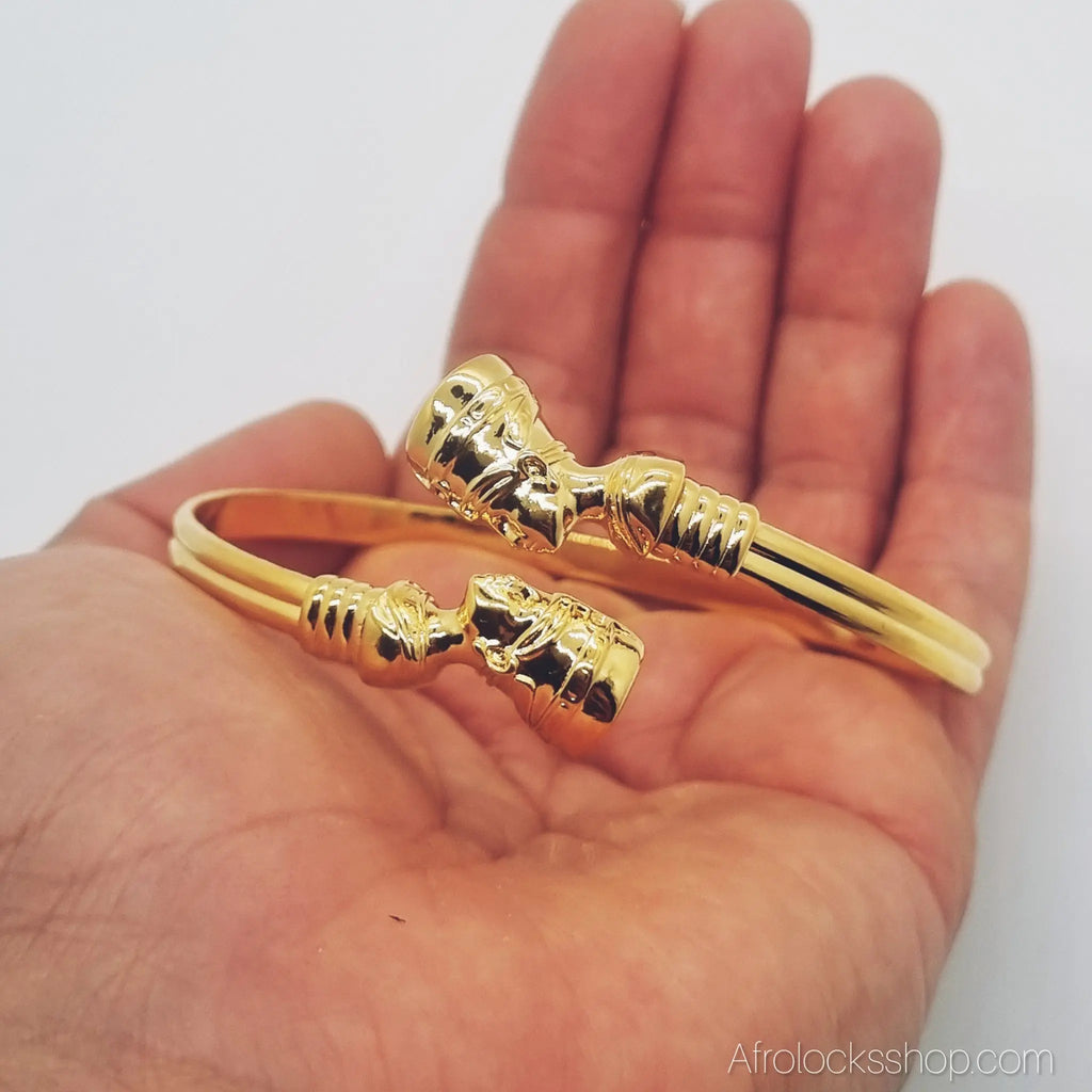Braceletnefertitiacierinox2 - Afro Locks Shop