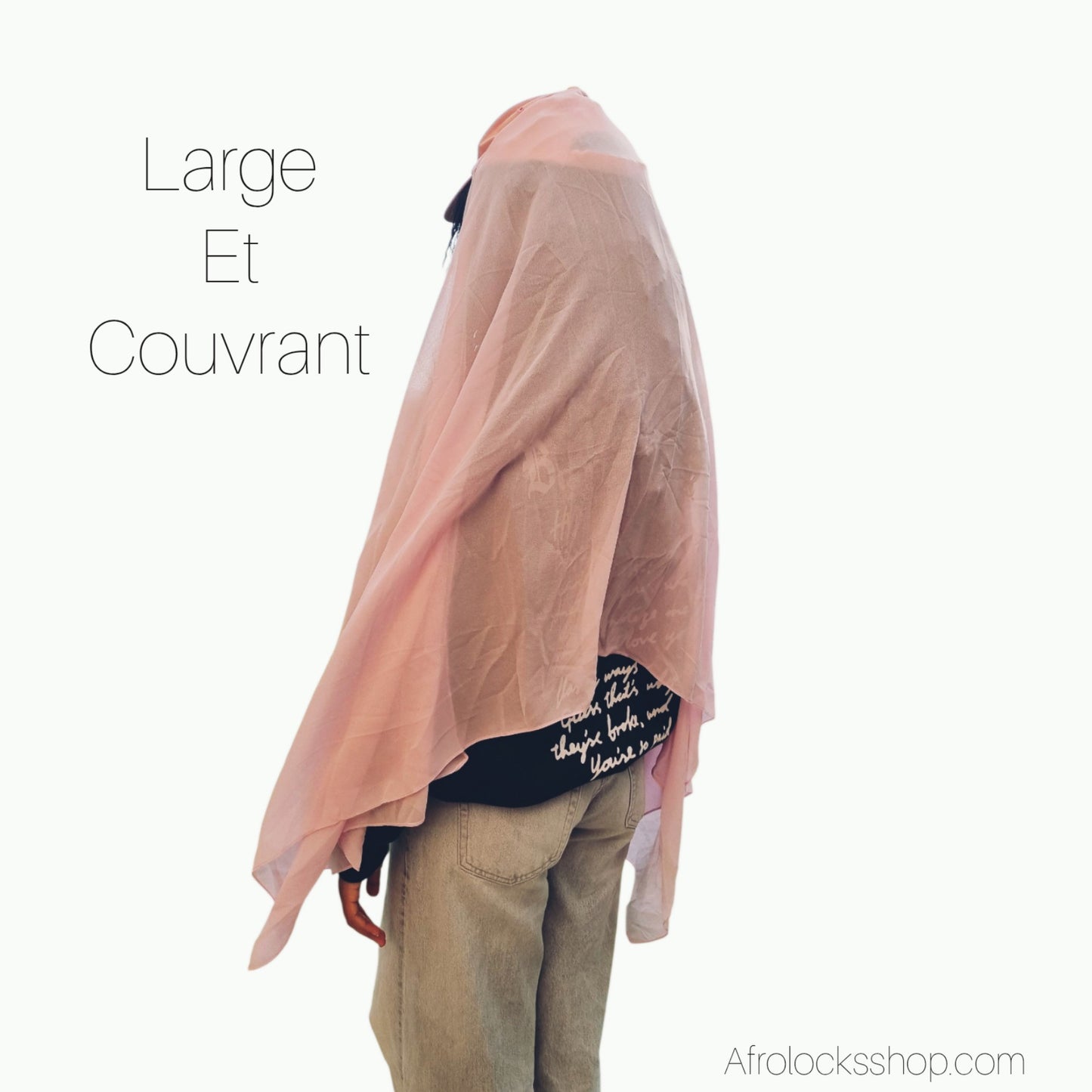 Hijab à enfiler avec casquette intégrée – mousseline légère – sport/running & gym – 3 couleurs 🧢🏃‍♀️