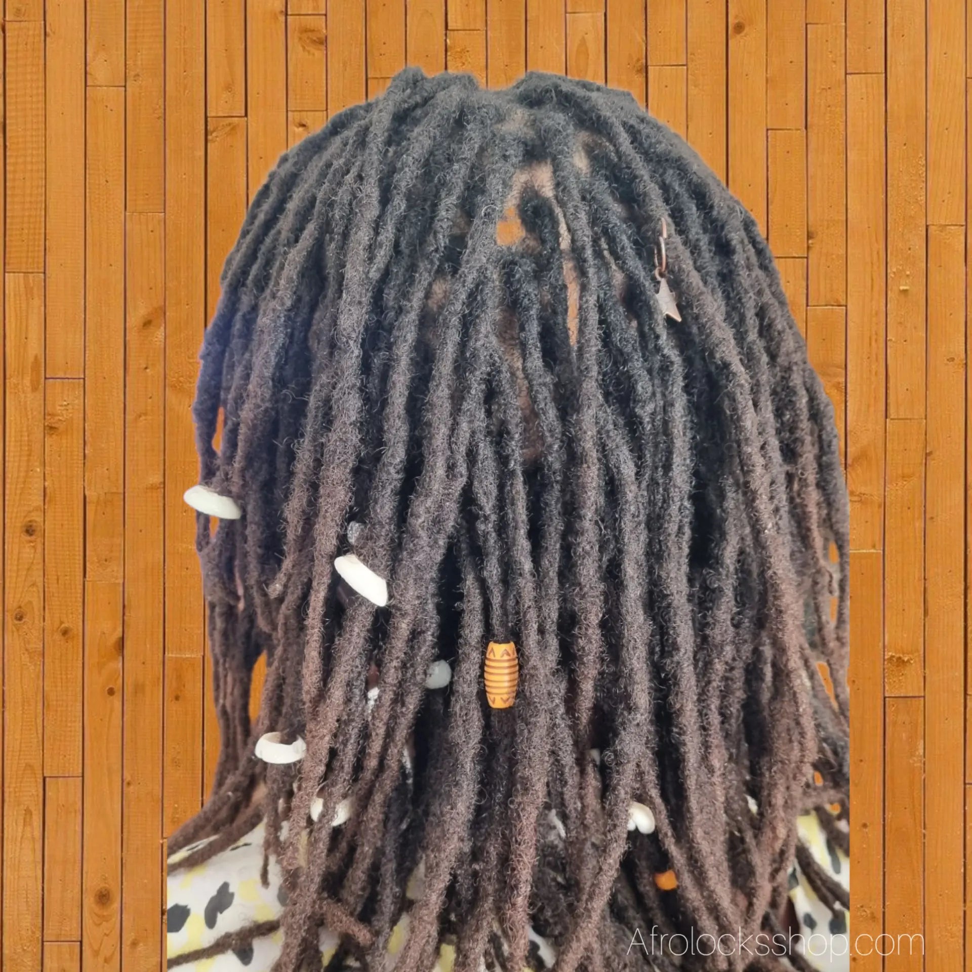 Cauri_naturel_l_unit_grand_petit_beige_brun_pour_locks_braids_bijoux - Afro Locks Shop