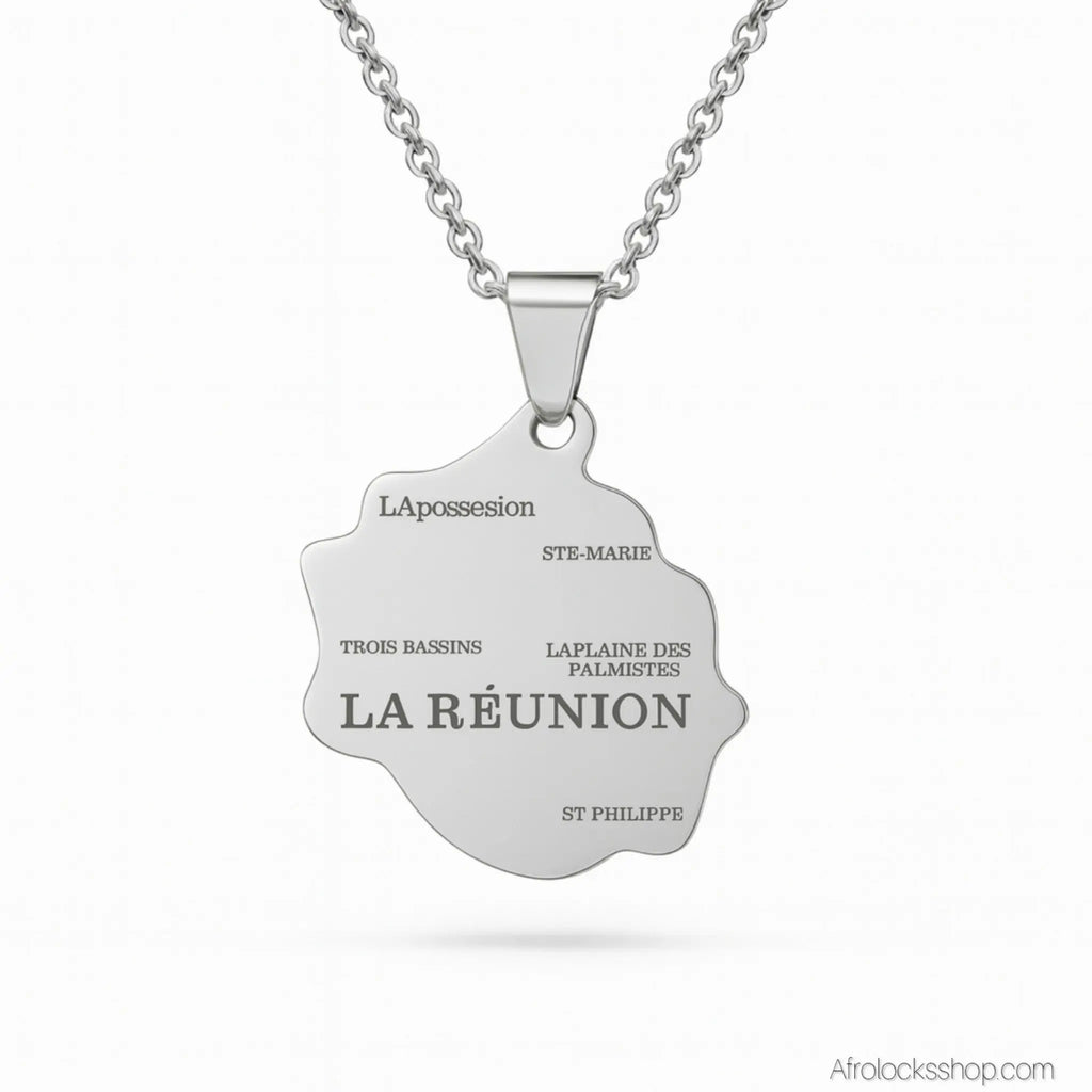 Chainependentifiledelareunionorargent1 - Afro Locks Shop