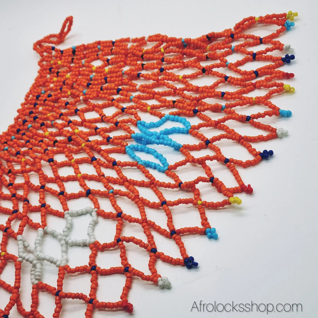 ColleretteorangeinspirationmasaiAfrique4 - Afro Locks Shop