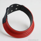 Collier-torque-africain-rouge-extra-large-04 - Afro Locks Shop