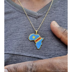 CollierAfriquedrapeaucongordcKinshasaor1 - Afro Locks Shop