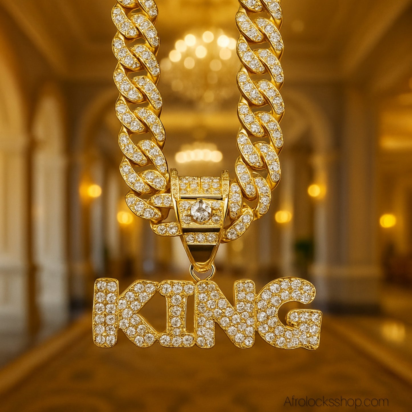 Collier KING / QUEEN – Maille Cubaine 13 mm en Acier Inox ✨ (au choix ou Duo)