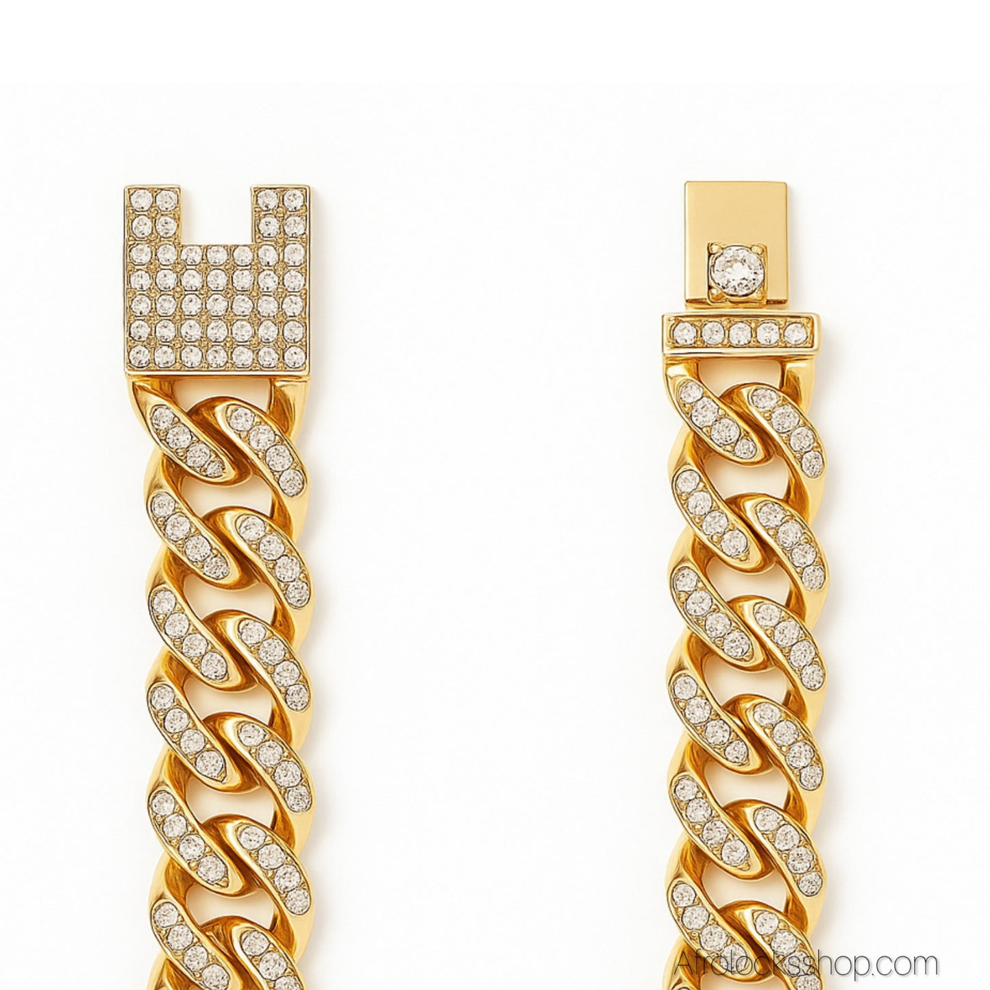 Collier KING / QUEEN – Maille Cubaine 13 mm en Acier Inox ✨ (au choix ou Duo)