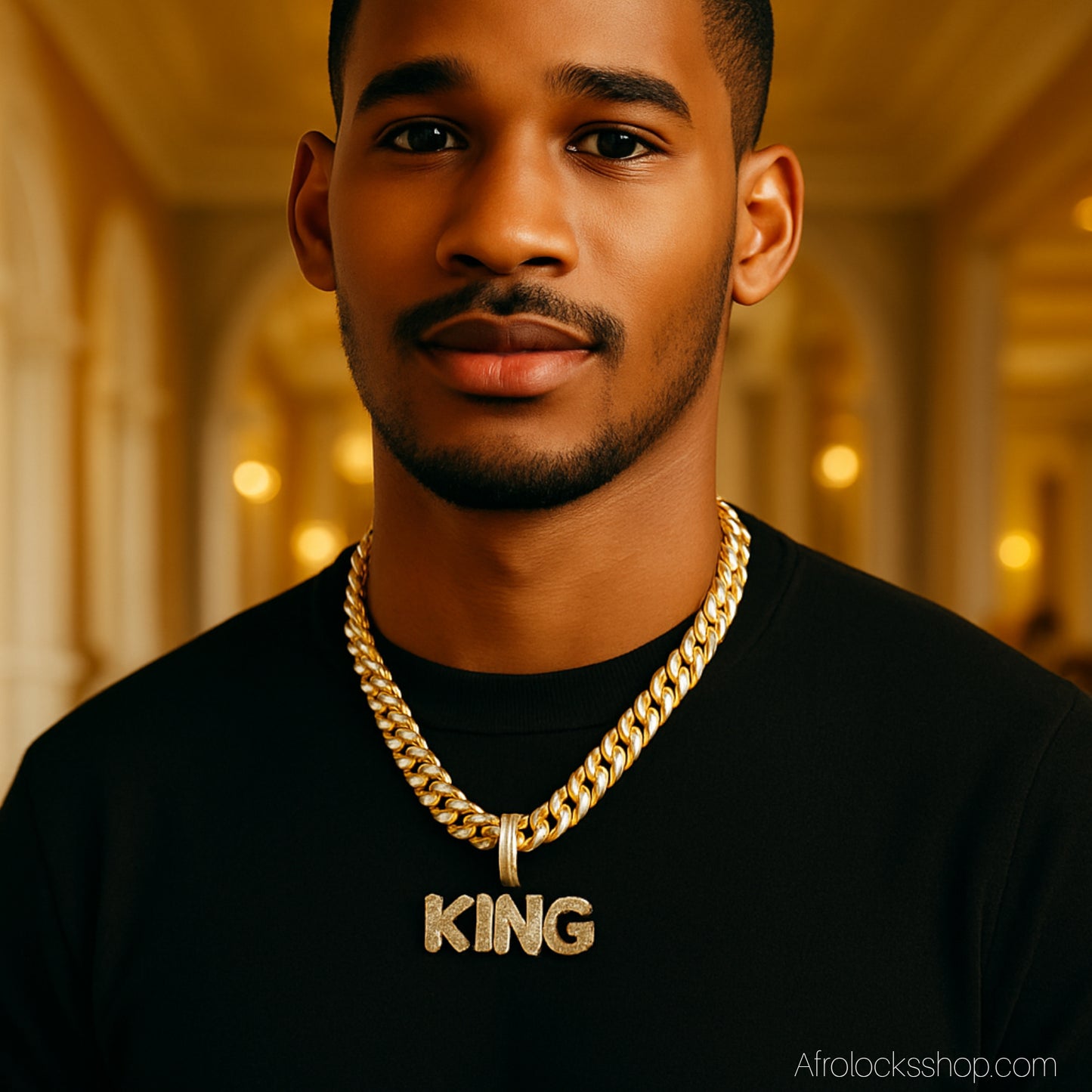 Collier KING / QUEEN – Maille Cubaine 13 mm en Acier Inox ✨ (au choix ou Duo)