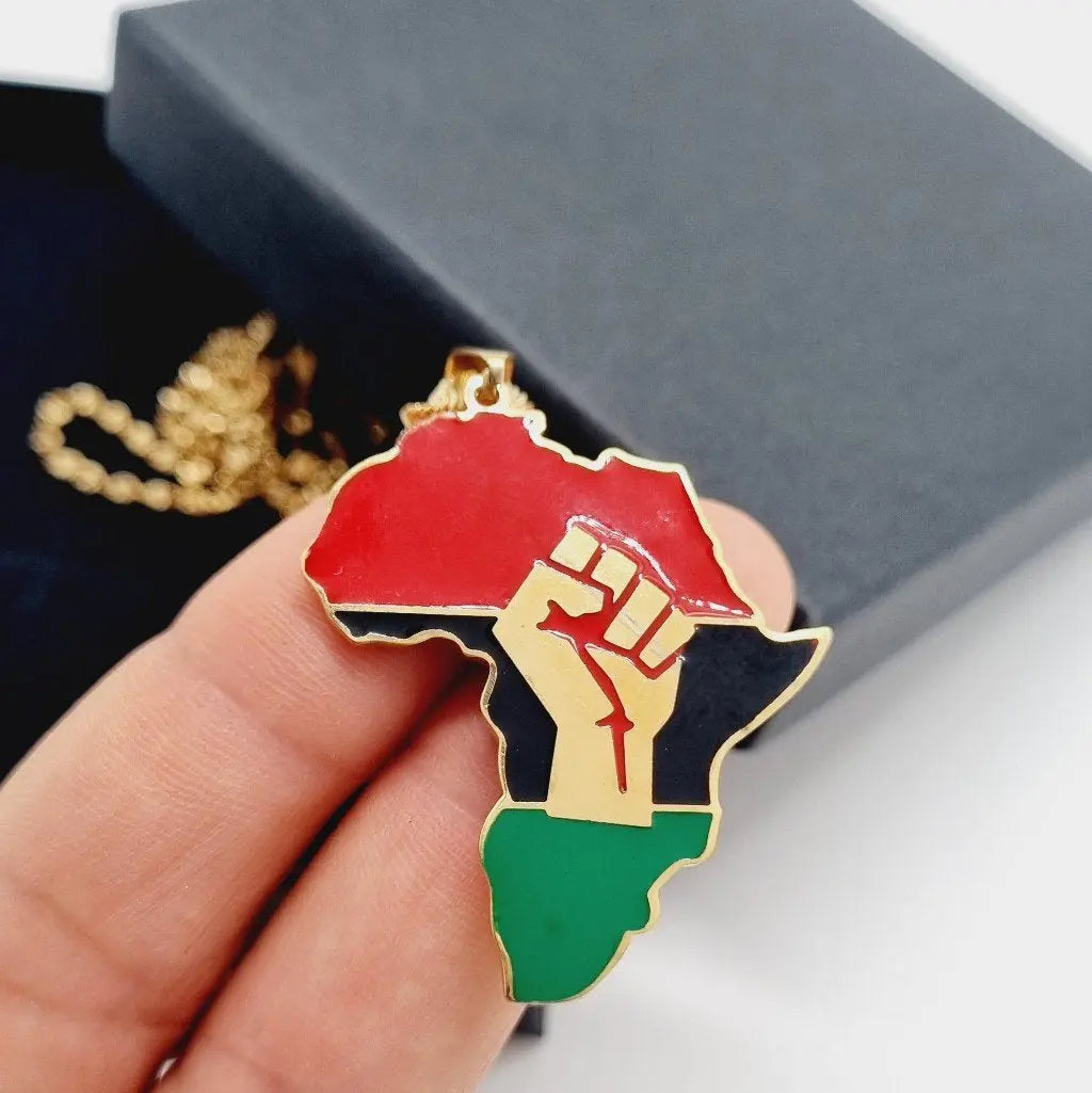 Collier_Carte_d_Afrique_Pan-Africain_Cha_ne_50_cm_dor_e_pendentif_acier_inoxydable_1-8a0b-4303-aedd-50d9d5a3dc2a - Afro Locks Shop