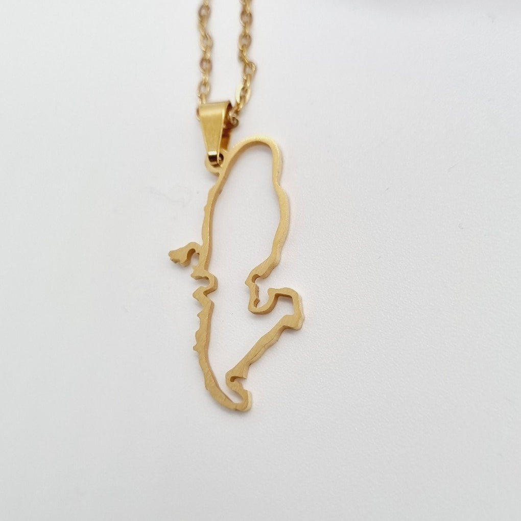 Pendentif Martinique et chaîne