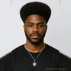 Collier_feuille_acier_inoxydable_dore_argente_1 - Afro Locks Shop