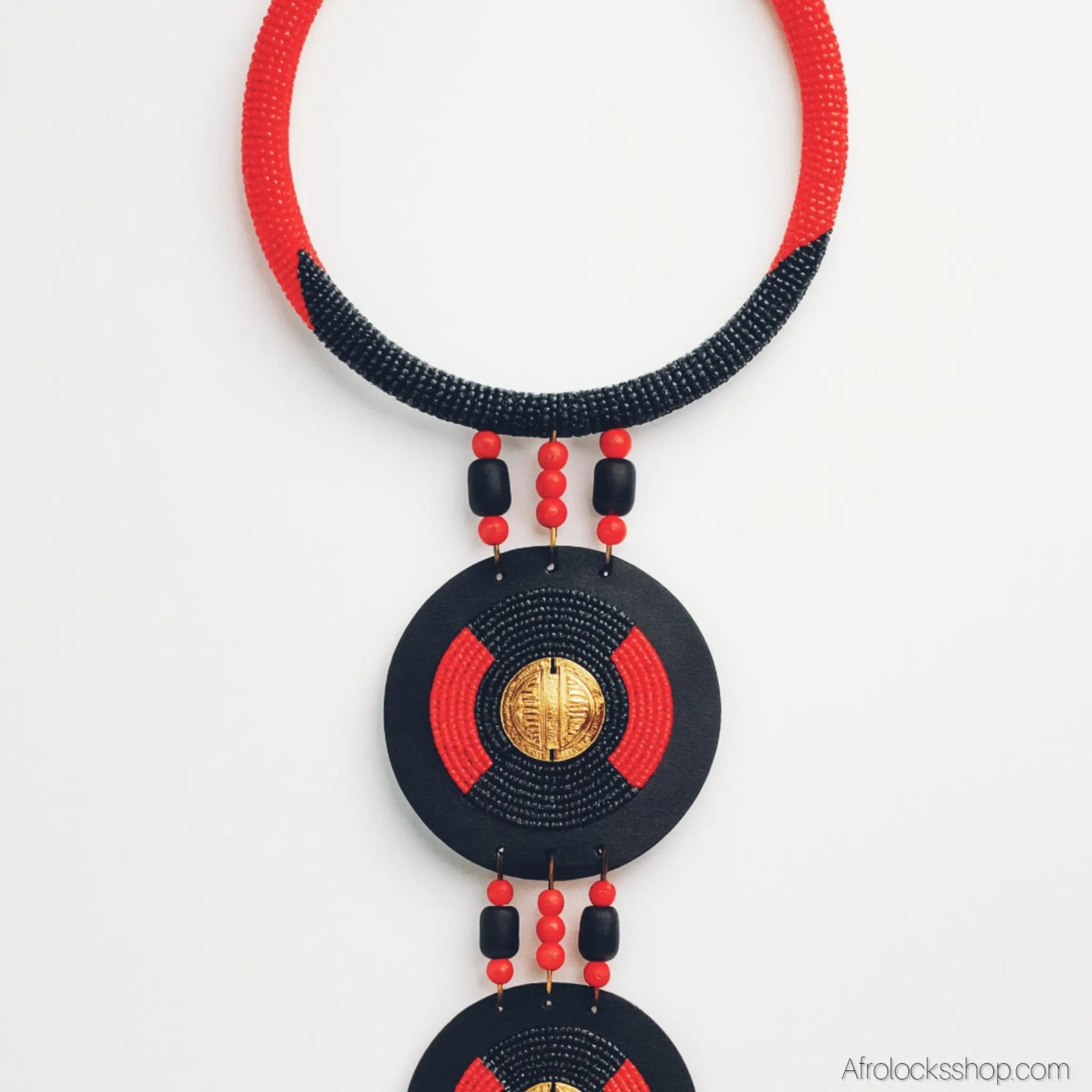 Collier_plastron_maasai_perles_africain_kenya_3 - Afro Locks Shop