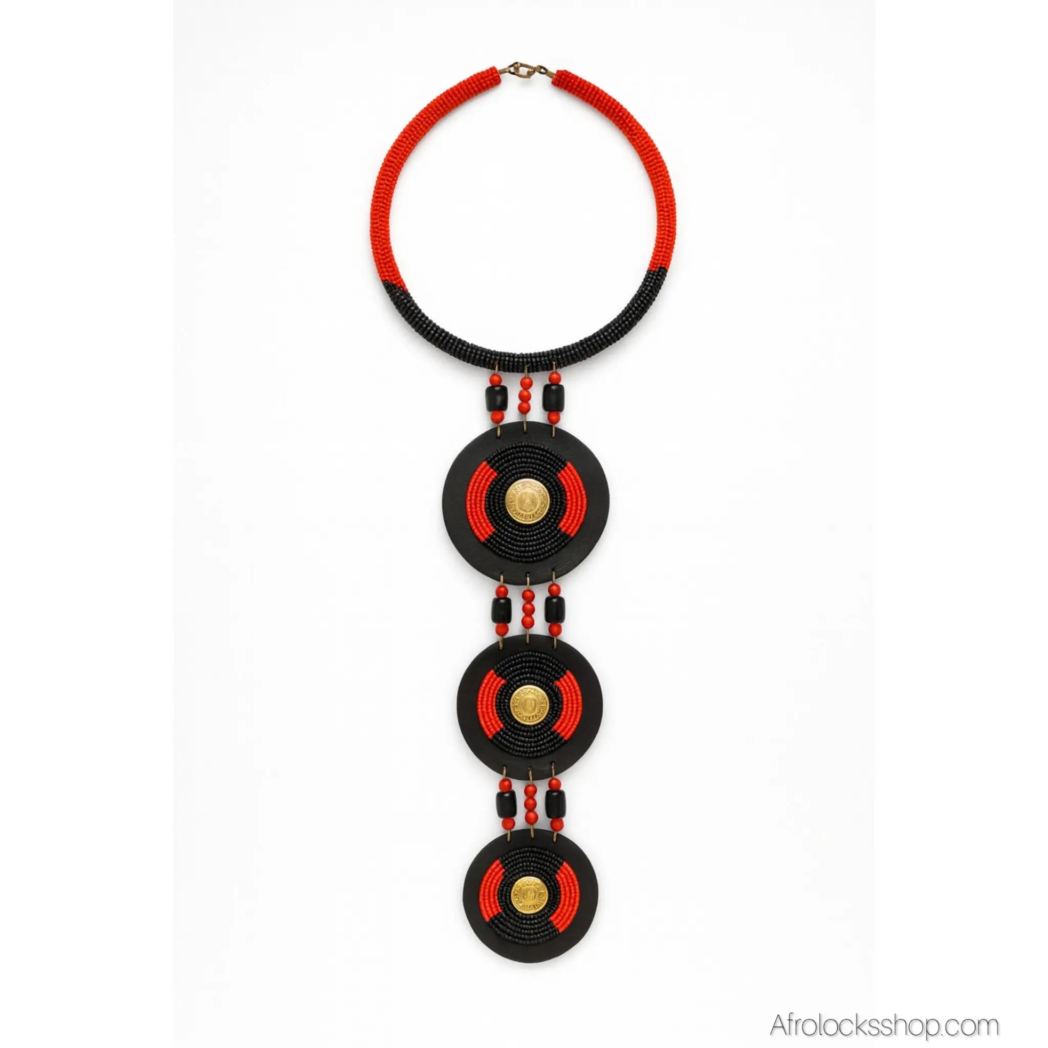 Collier_plastron_maasai_perles_africain_kenya_4 - Afro Locks Shop