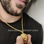 Collier_t_te_de_lion_dor_9 - Afro Locks Shop