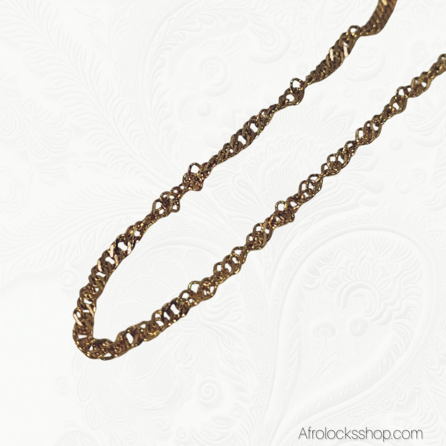 Collier carte du Cameroun – Acier inoxydable 316L doré