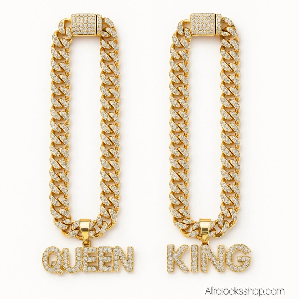 ColliermassifMaillecubainependentifkingqueen - Afro Locks Shop
