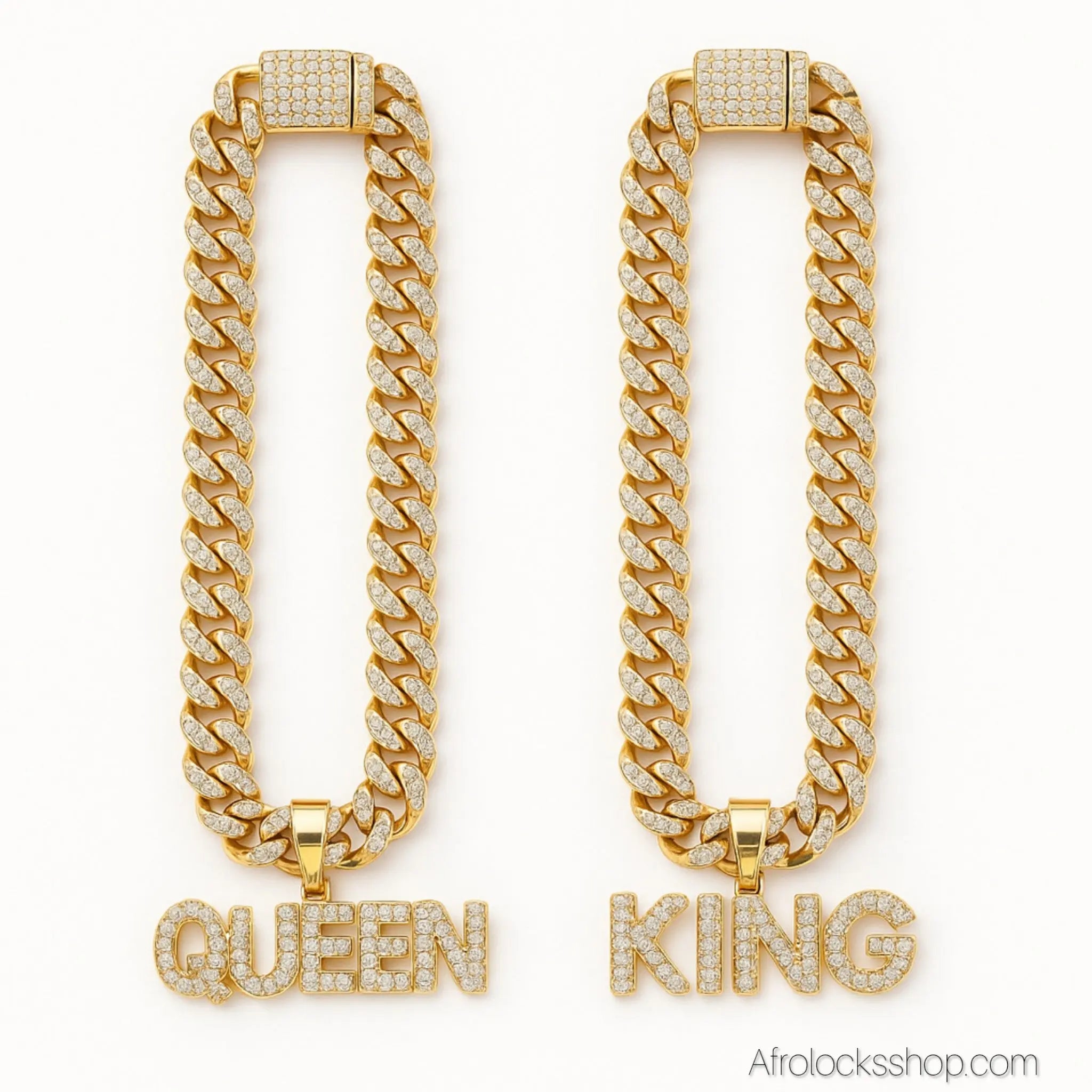 ColliermassifMaillecubainependentifkingqueen - Afro Locks Shop