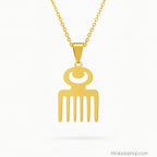 Collierpendentifadinkraduafecouleurorargent3 - Afro Locks Shop
