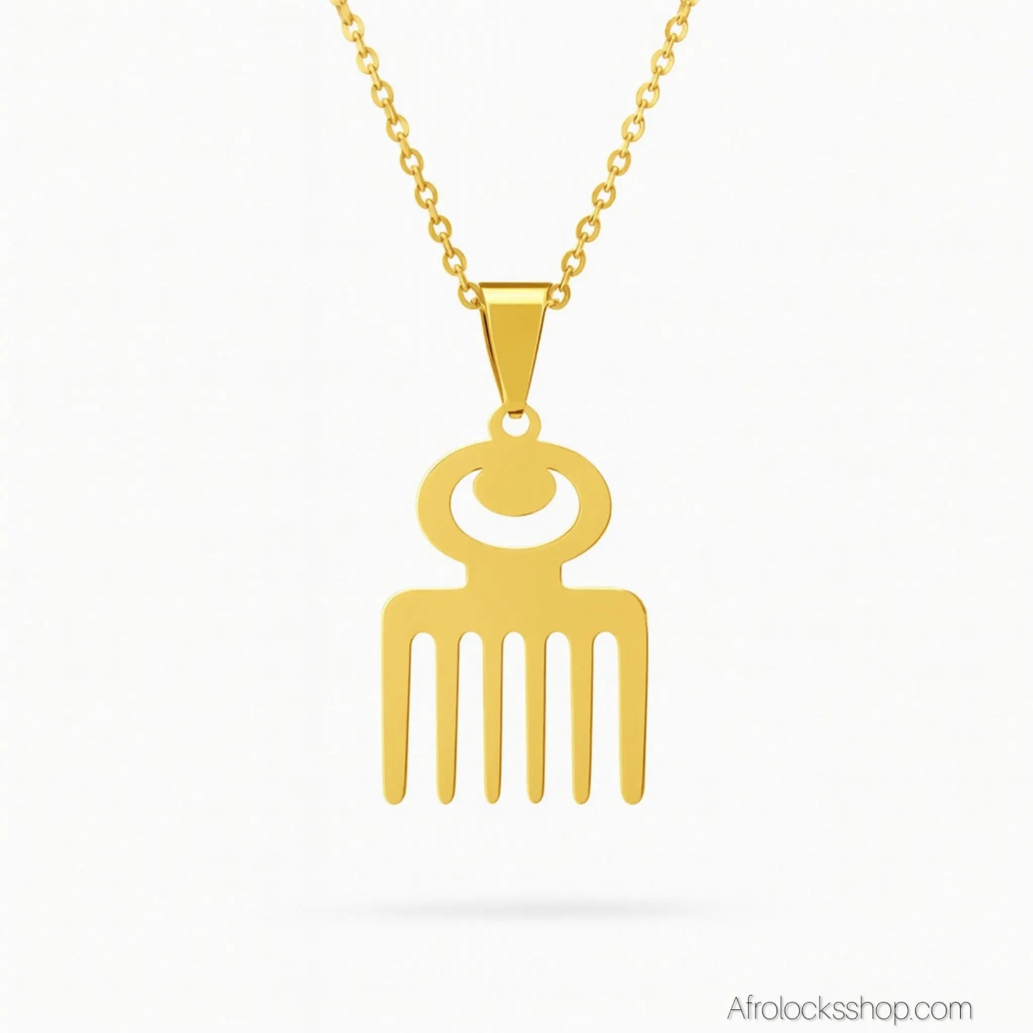 Collierpendentifadinkraduafecouleurorargent3 - Afro Locks Shop