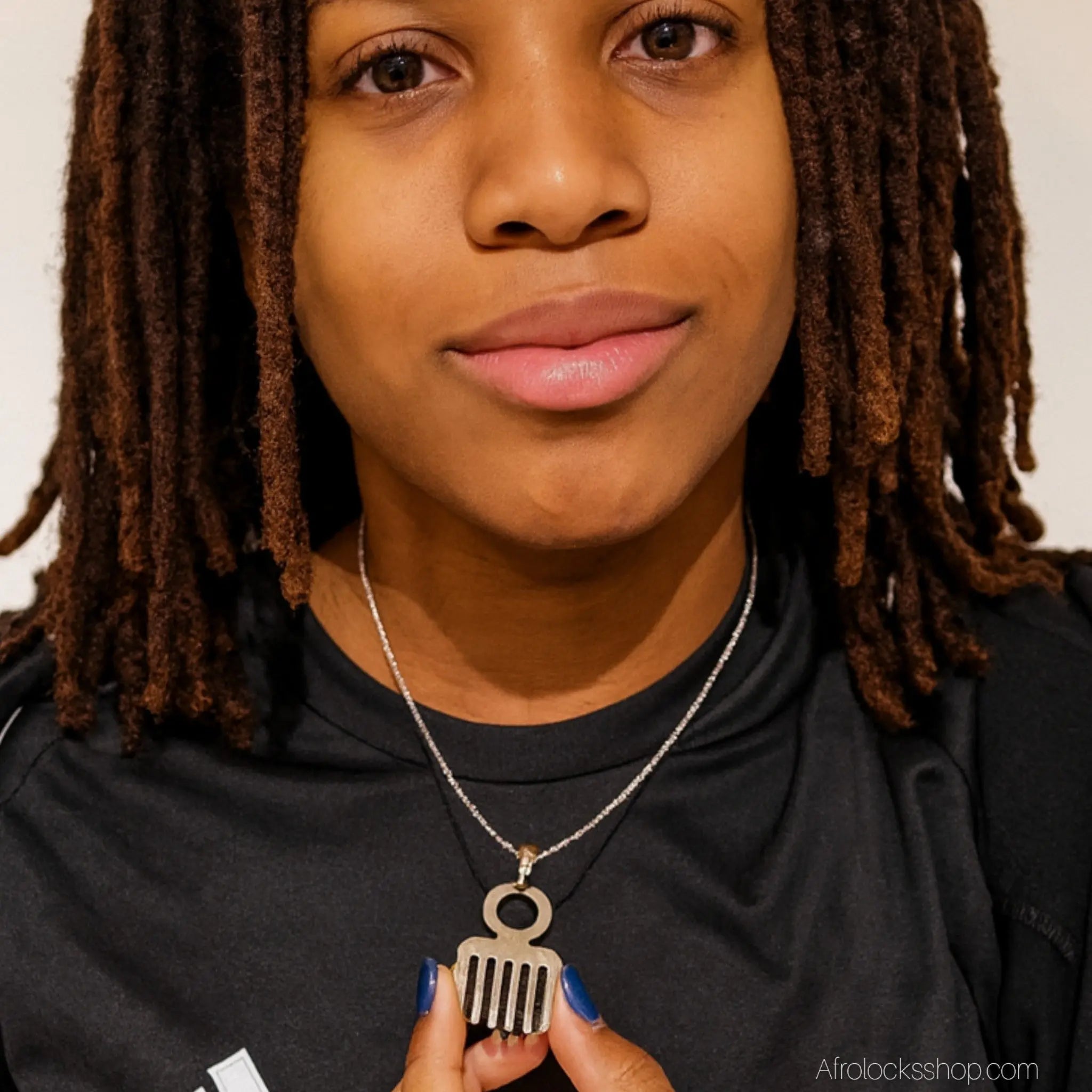 Collierpendentifadinkraduafecouleurorargent5 - Afro Locks Shop
