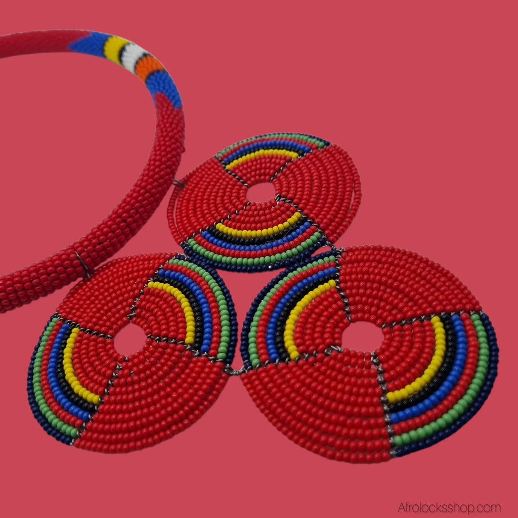CollierperleszoulouhandmadekenyaAfrique8 - Afro Locks Shop