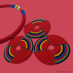 CollierperleszoulouhandmadekenyaAfrique8 - Afro Locks Shop