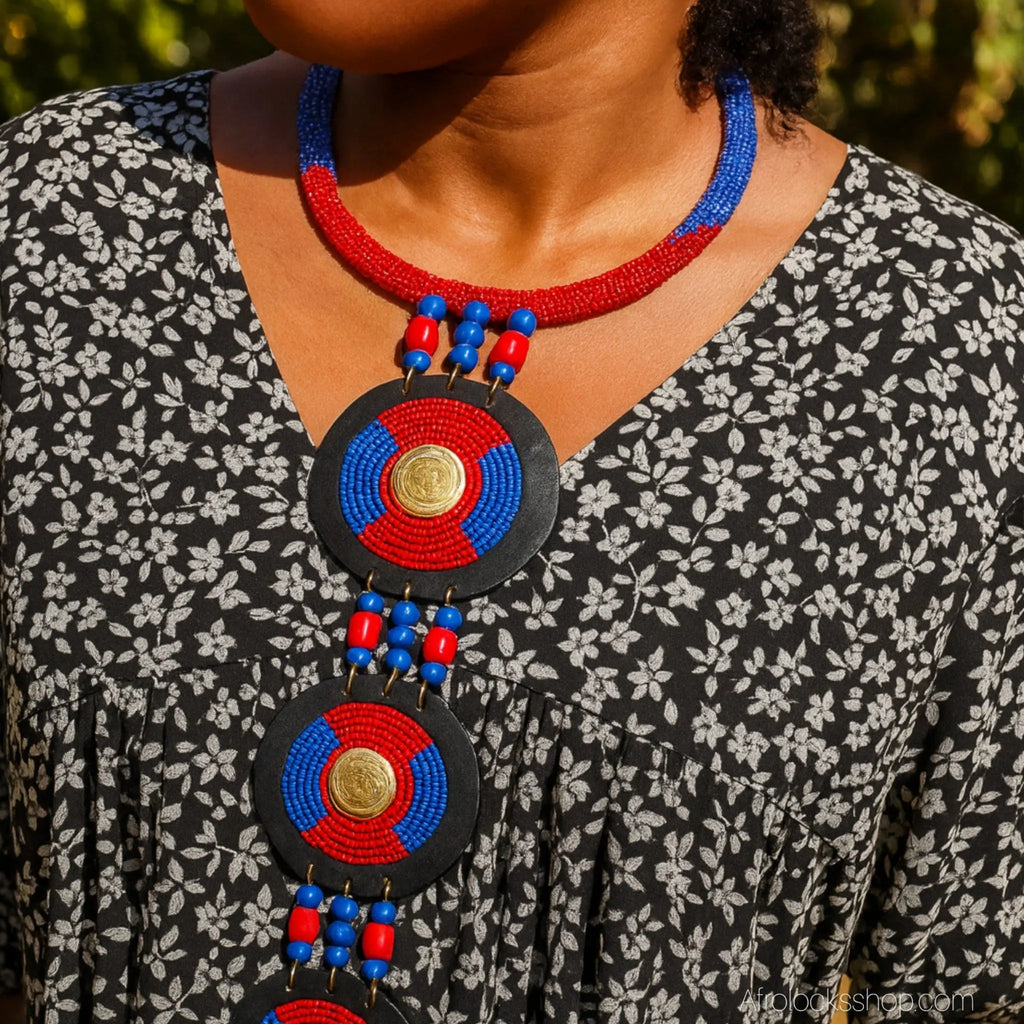 CollierplastronmaasaifabriqueenAfriqueKenya5 - Afro Locks Shop