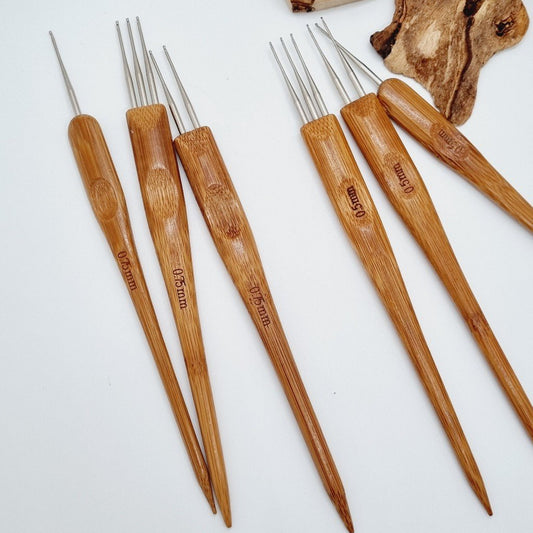 Crochet broderie manche bois bout pointu-SQ9240277