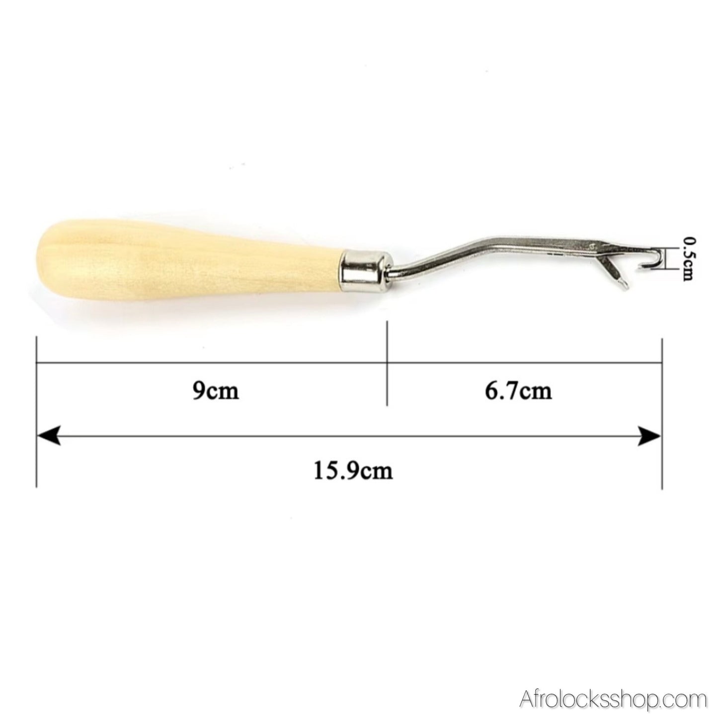 Crochet Latching – Manche en Bois • Ultra Résistant (Locks moyennes à épaisses)