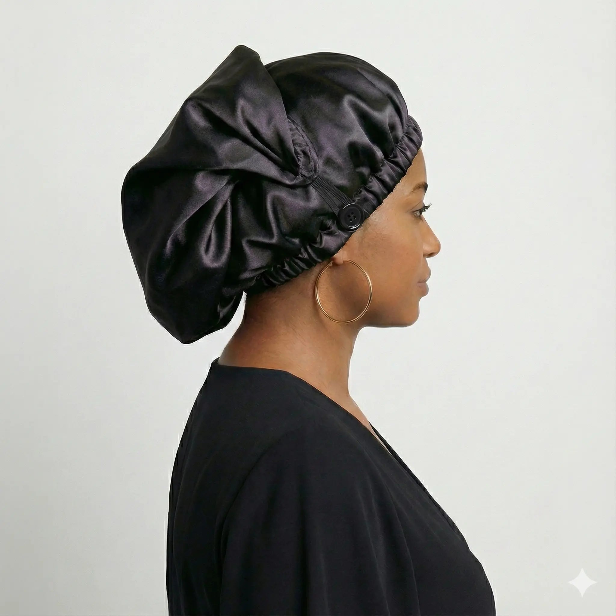 Dos_du_bonnet_satin_ajustable_bouton. - Afro Locks Shop