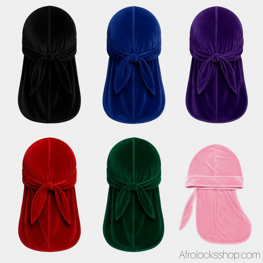 Durags_en_velours_pour_les_wavers_choic_de_couleurs - Afro Locks Shop
