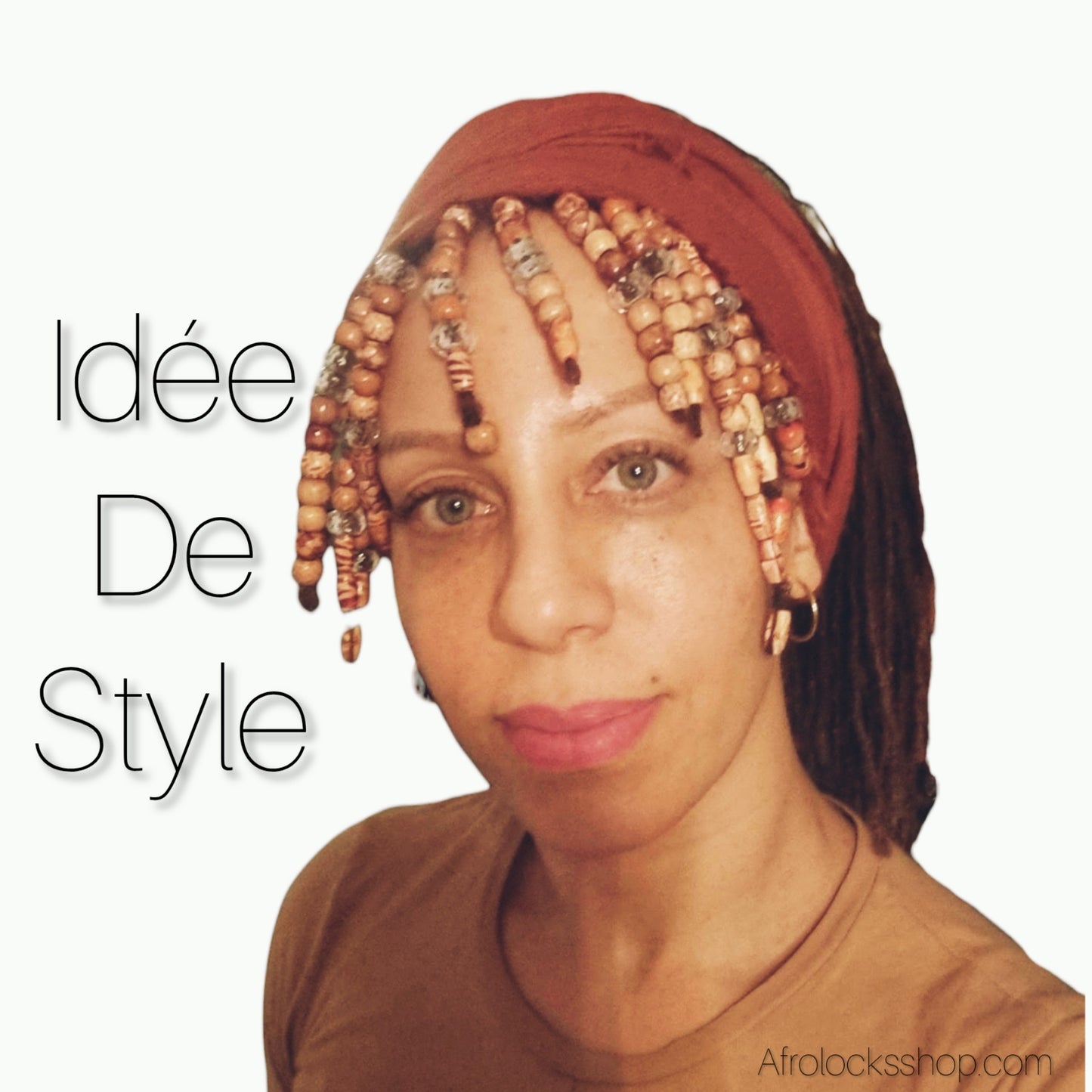 Perles en bois naturelles – lot de 100 perles pour locks, tresses ou barbe (12 mm)